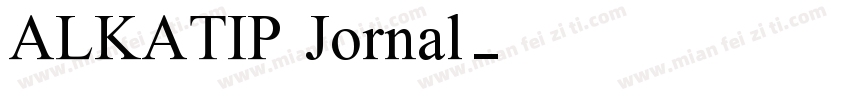ALKATIP Jornal字体转换
